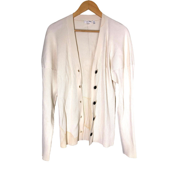 A.L.C. Ellen Sweater Cardigan Off White XL - Picture 5 of 16